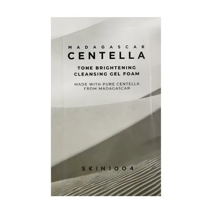 Очищувальна гель-пінка для вирівнювання тону обличчя Skin1004 Madagascar Centella Tone Brightening Cleansing Gel Foam, 1.5 мл